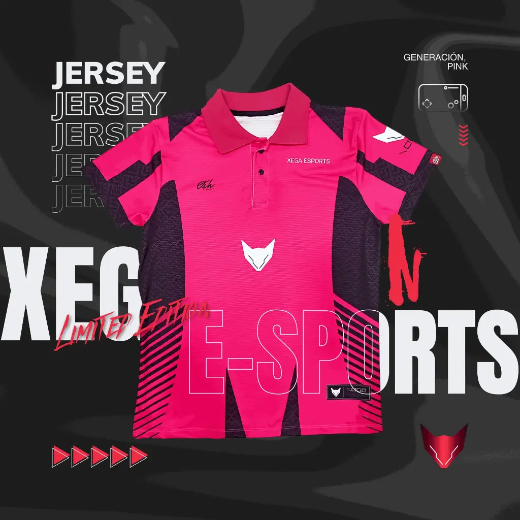 CAMISETA POLO E-SPORTS R&B PINK F
