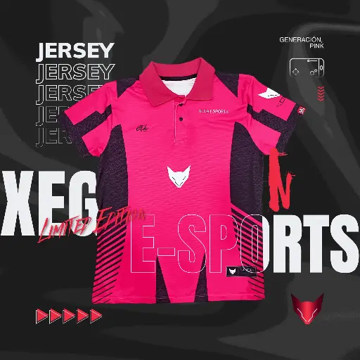 CAMISETA POLO E-SPORTS R&B PINK M